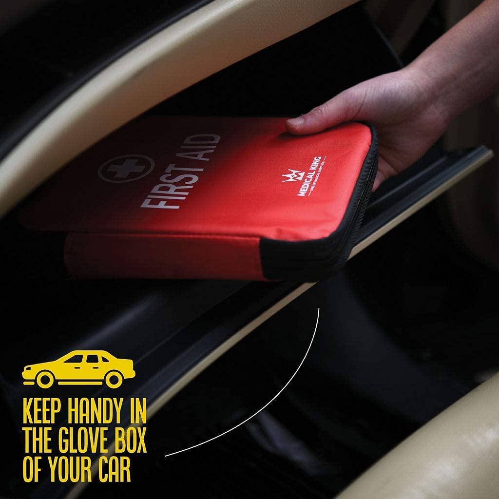 First aid kit 360 pcs, All-Purpose First aid Supplies - Medical kit Protect for Most Injuries - Travel First aid kit, Great for for Home or Work, Plus Supplies for Camping, Outdoor Emergencies & More