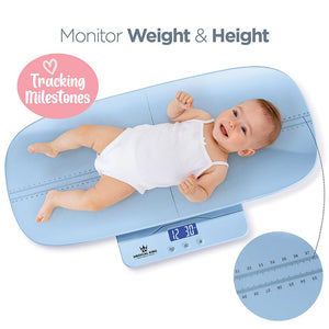 Digital Baby Scale - Multi-Function Infant Scale, Toddler Scale & Pet Scale with Collapsible Weighing Tray - Hold Function, 4 Weighing Modes, Backlit LCD Display, Auto-Off, 200 lbs Max
