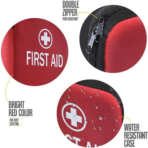 First aid kit 360 pcs, All-Purpose First aid Supplies - Medical kit Protect for Most Injuries - Travel First aid kit, Great for for Home or Work, Plus Supplies for Camping, Outdoor Emergencies & More
