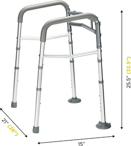 Toilet Safety Rail - Adjustable Detachable Toilet Safety Frame with Handles Heavy-Duty Toilet Safety Rails Stand Alone - Toilet Safety Rails for Elderly, Handicapped - Fits Most Toilets