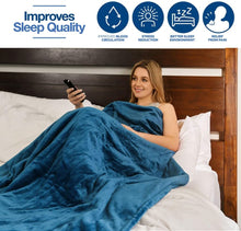 Load image into Gallery viewer, Heated Blanket with Hand Controller - Machine Washable Electric Blanket with 10 Heating Settings and auto Shut-Off (50 x 60) - MedicaKingUsa

