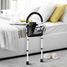 Load image into Gallery viewer, Medical king Bed Assist Rail Bed Rails Ror Seniors with Adjustable Heights with Storage Pocket Easy to get in or Out of Bed Safely with Floor Support
