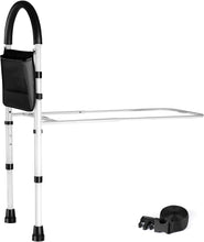 Load image into Gallery viewer, Medical king Bed Assist Rail Bed Rails Ror Seniors with Adjustable Heights with Storage Pocket Easy to get in or Out of Bed Safely with Floor Support
