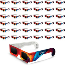 Load image into Gallery viewer, Solar Eclipse Glasses 2, 5, 10, 20, 50, 100 pack - 2024 CE and ISO Certified Approved 2024 Multicolor Safe Shades for Direct Sun Viewing - MedicalKingUsa
