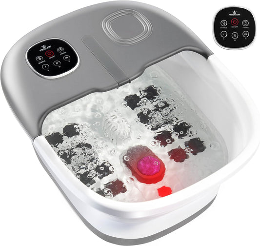 Medical king Foot Spa with Heat and Massage and Jets Includes A Remote Control A Pumice Stone Collapsible Foot Spa Massager with Heat and Massage Bubbles and Vibration (Copy)