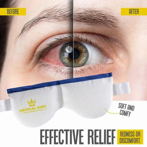 Eye Mask for Dry Eyes - 2 Pack - Includes a Single Eye mask and a Double Eye mask - Moist Compress pad, Cool and Heat, microwavable Heating pad, Helps for Pink or Puffy Eye, Stye Blepharitis, MGD